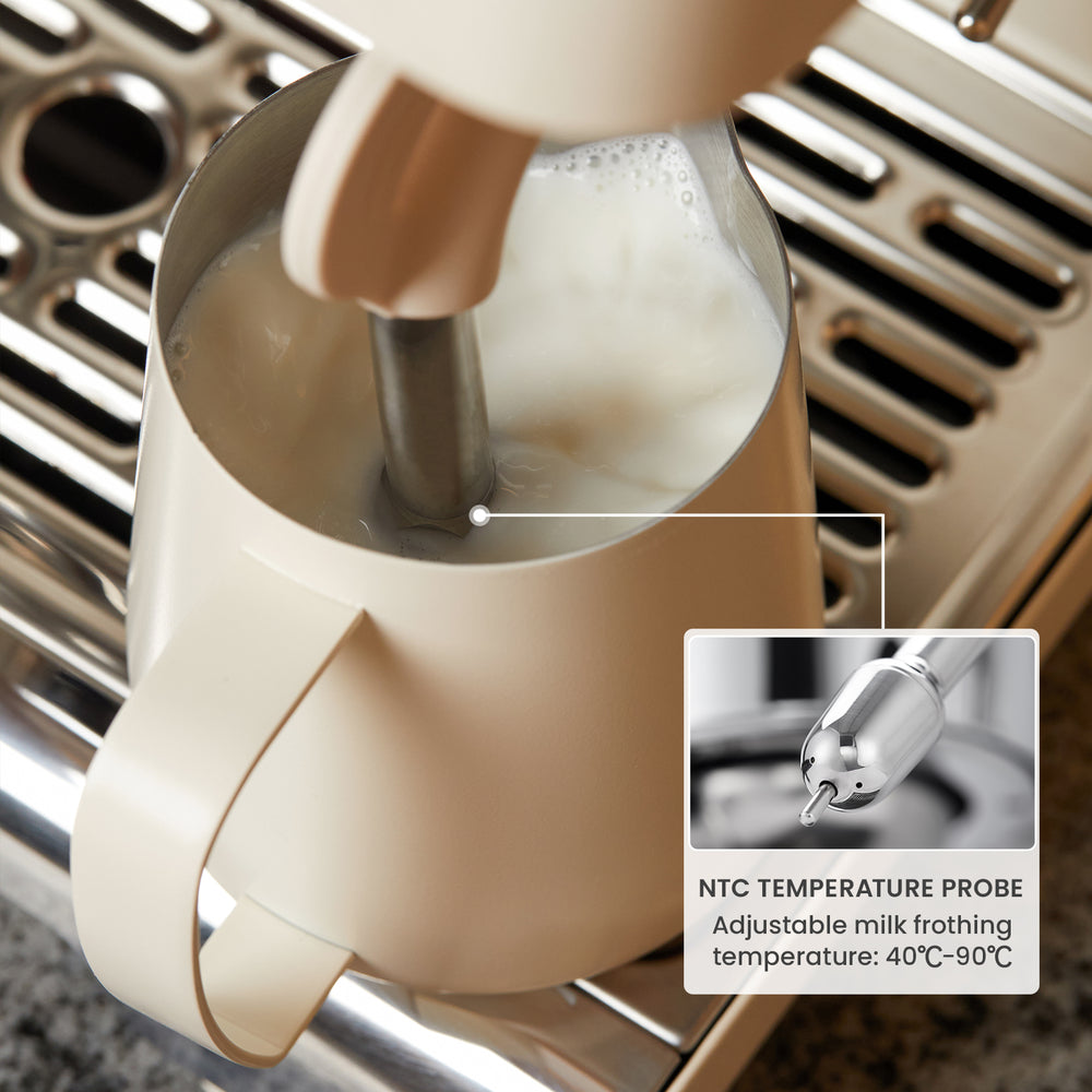 Auto Milk Frothing at Preset Temperature